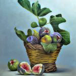 Basket with figs